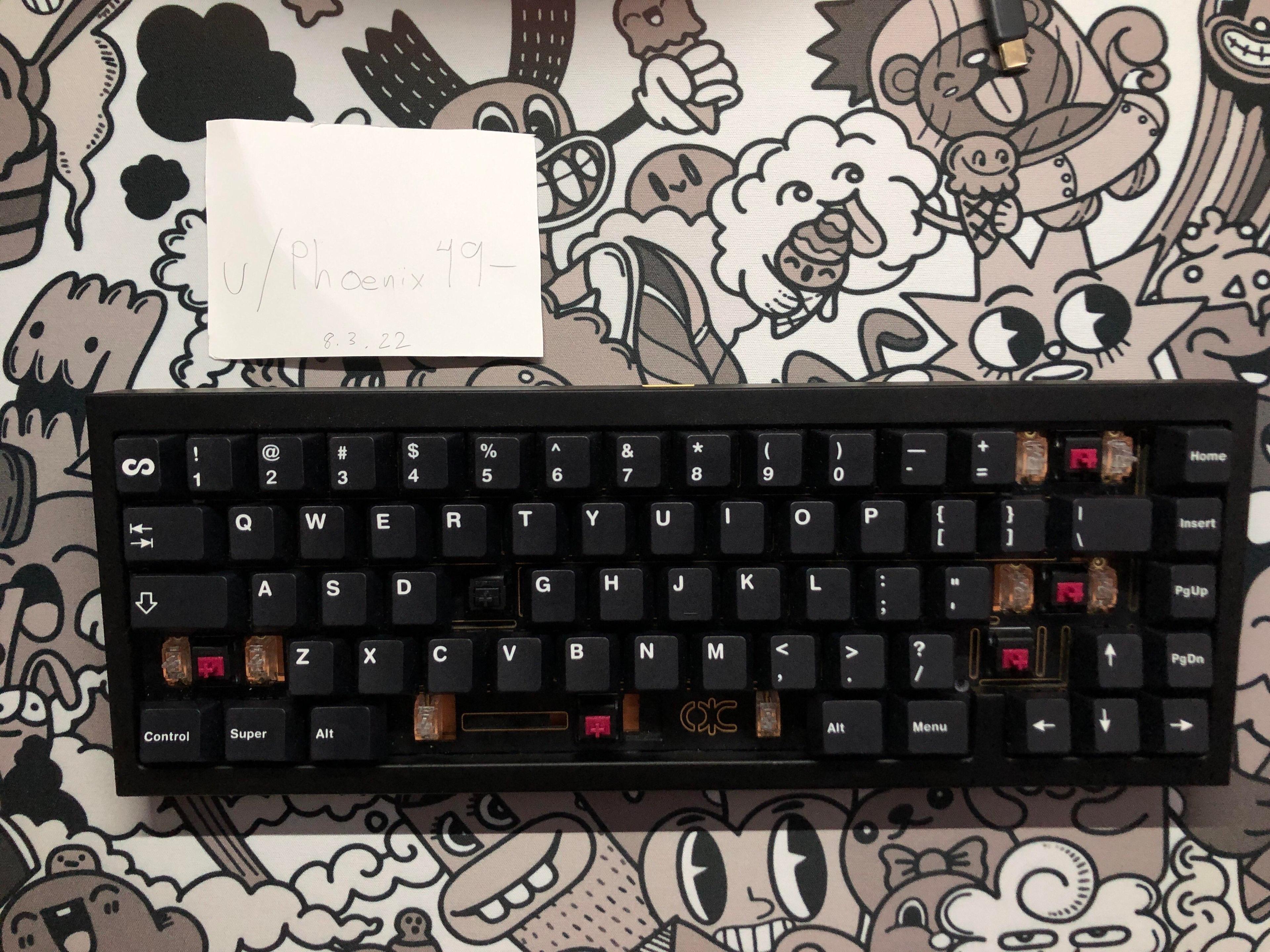 QK65 R1 Black Gold - Hotswaps